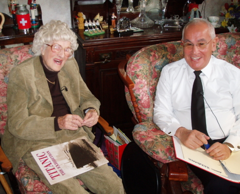 Entrevista de Jesús Ferreiro a con Milvina Dean. Ultima superviviente del Titanic. Southampton, 2007.