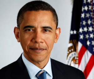 Barack Obama. President of the United States of America.